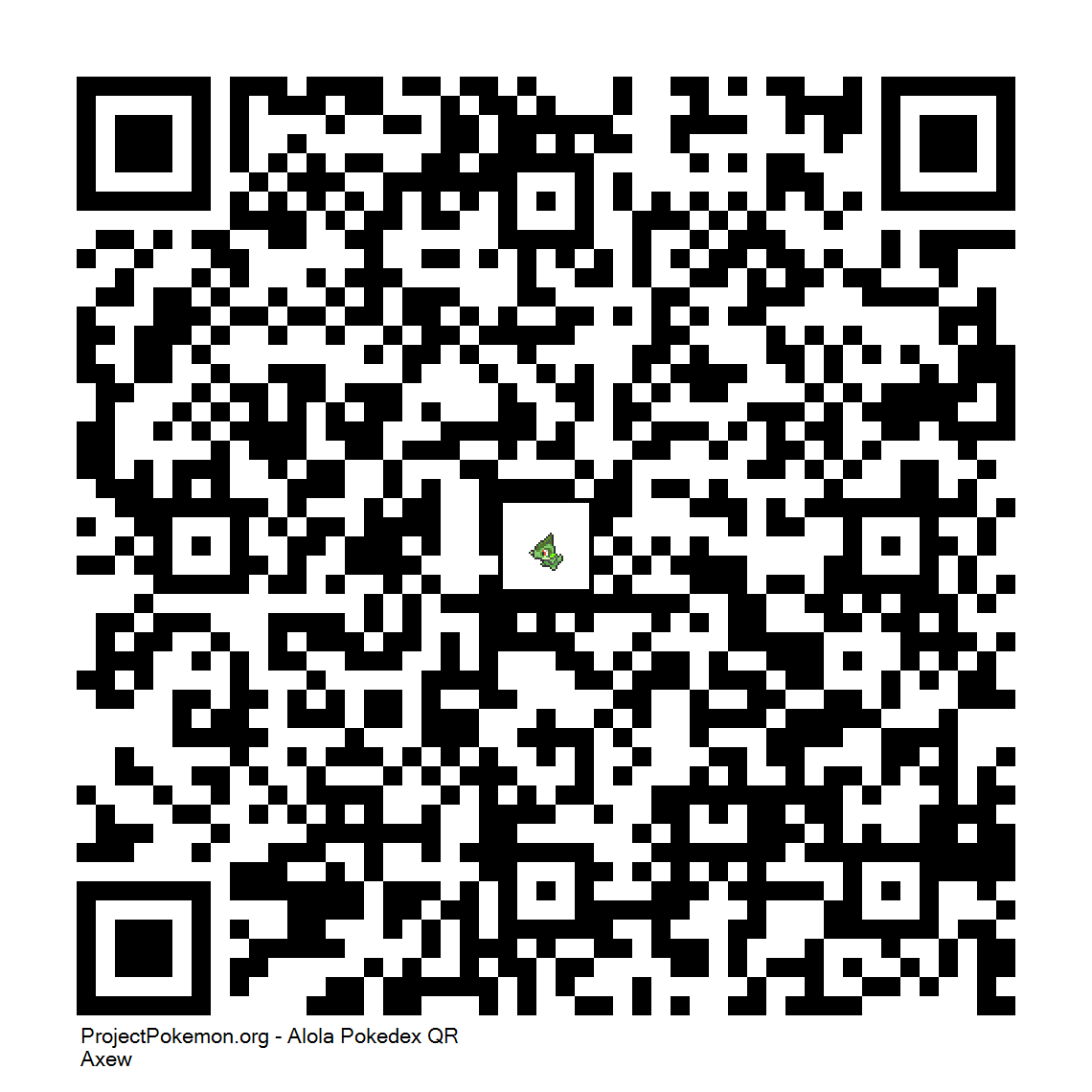 Cdigo QR de Axew